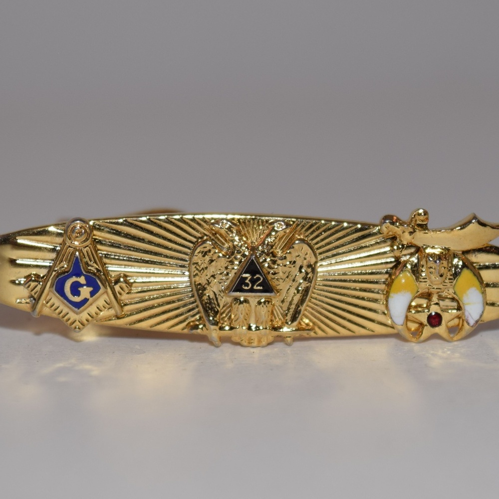 32nd Degree Masonic Tie Bar Scottish Rite Shriners